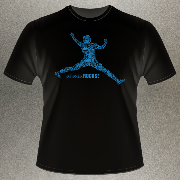 Climber Text Blue T-Shirt Front