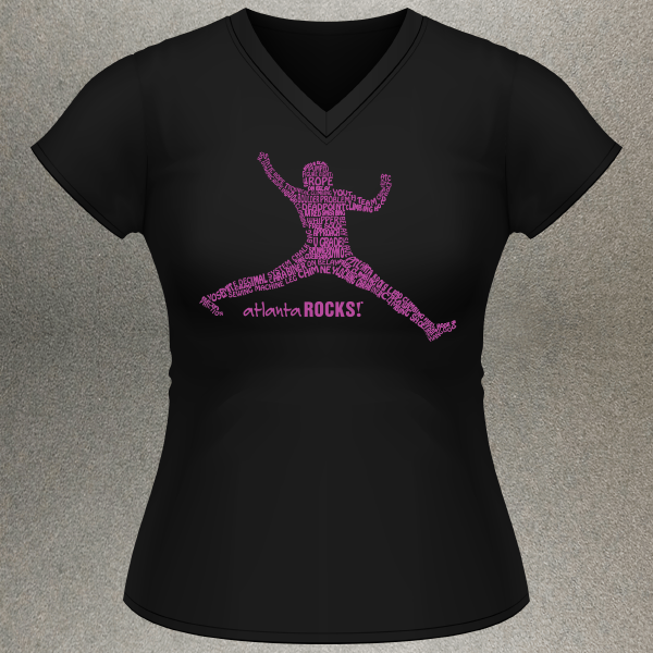 Climber Text Pink T-Shirt Front